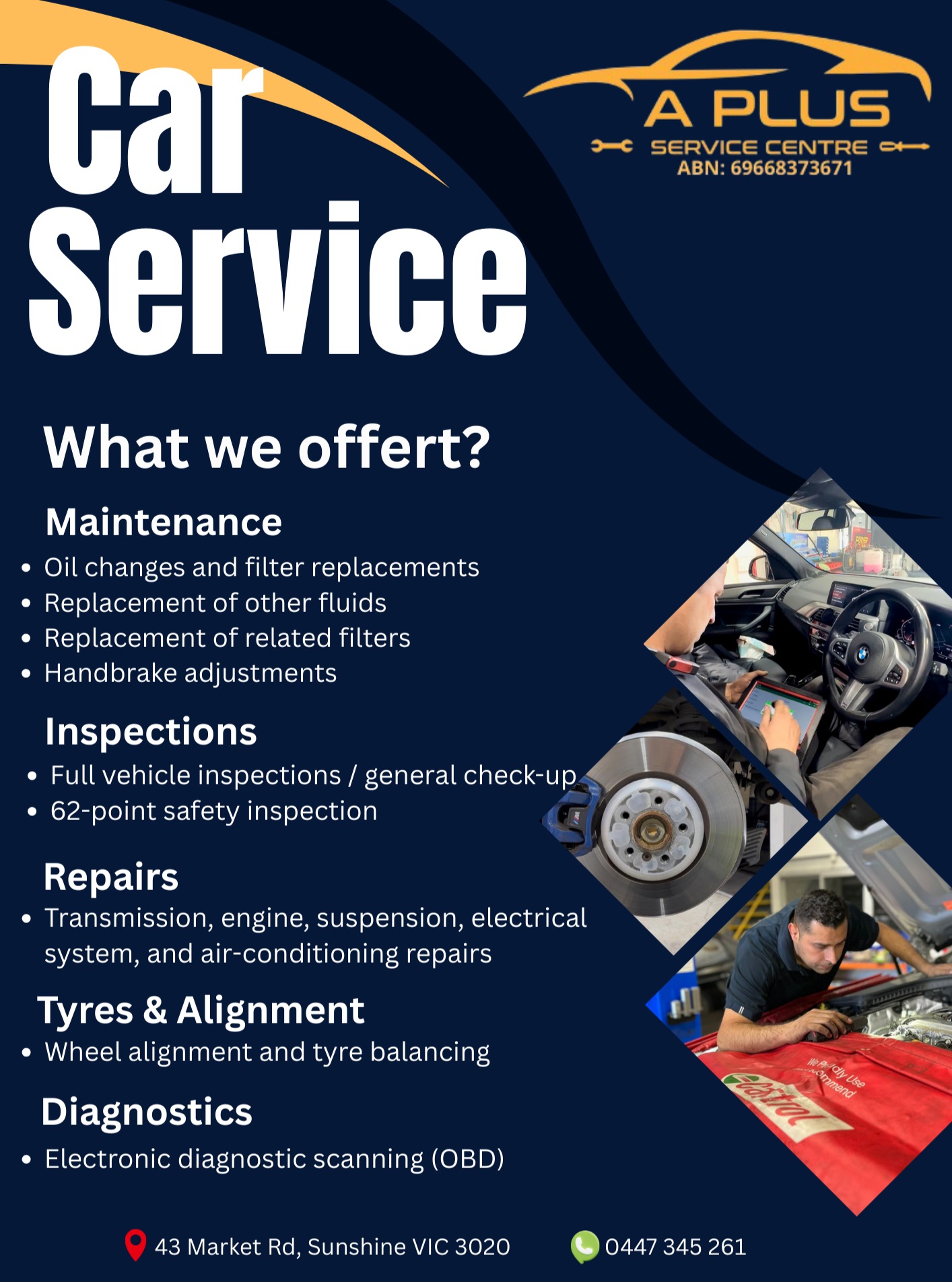 A Plus Service Centre – Engine Work